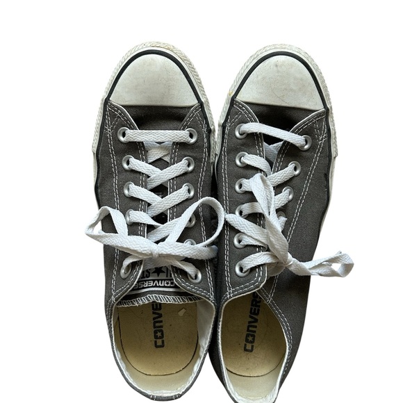 Converse Shoes - Converse Charcoal Canvas Sneakers Size 8